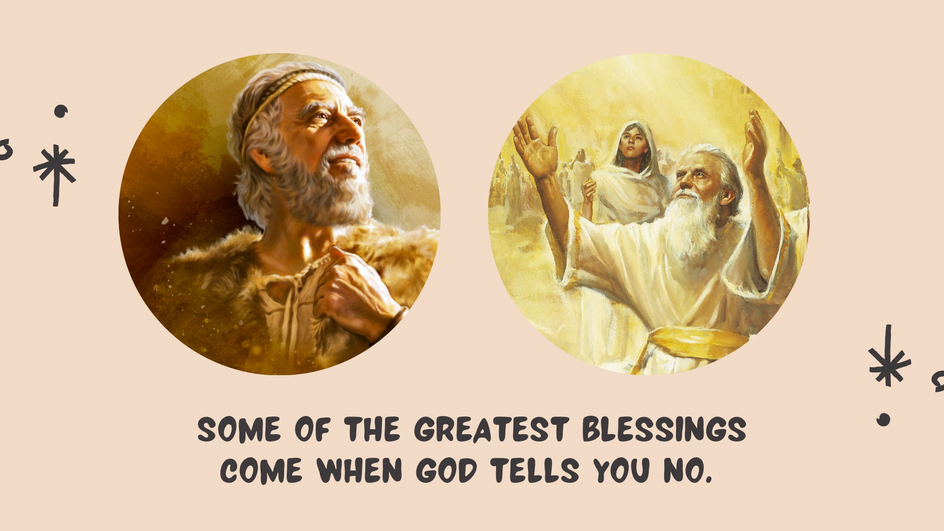 When God says, 