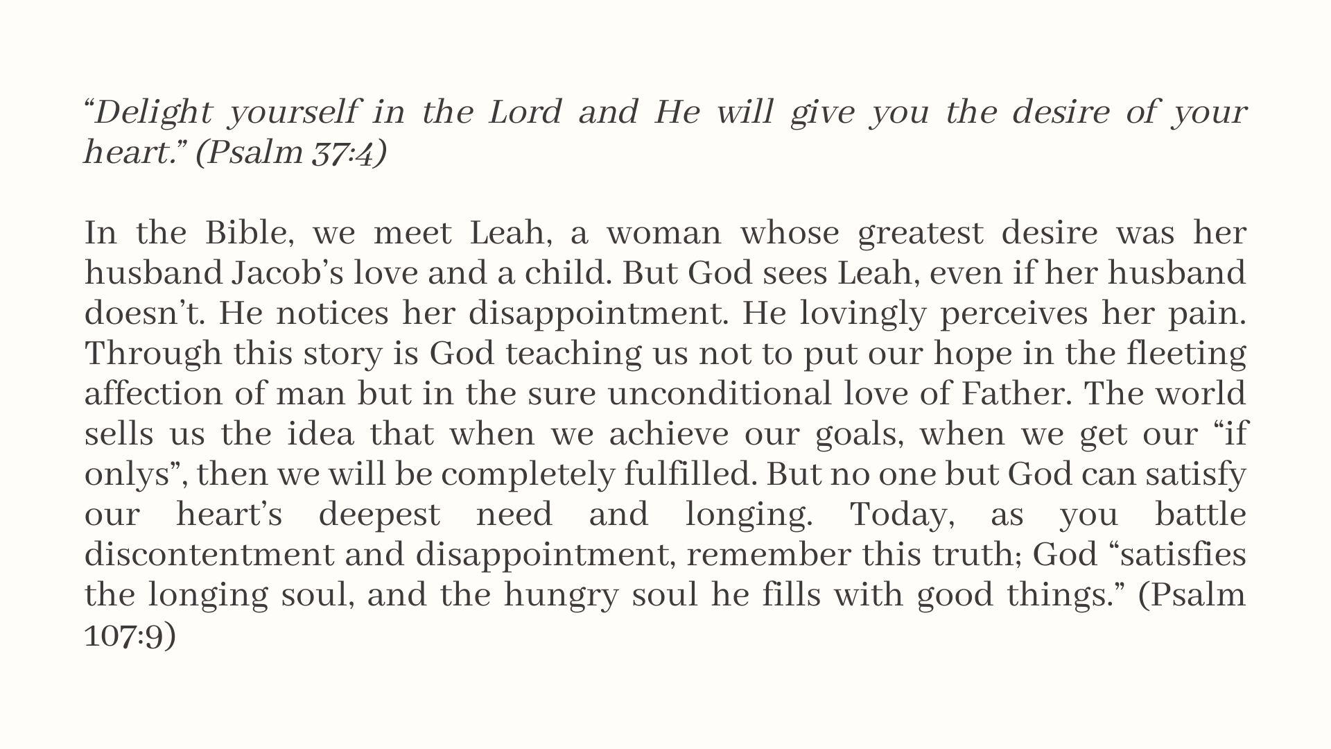 When God says, 